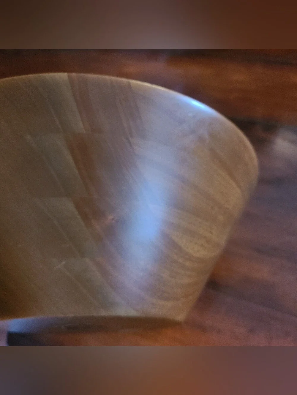 Vintage Mid-Century Quality Heirloom Solid Walnut Wood Salad Bowl 12